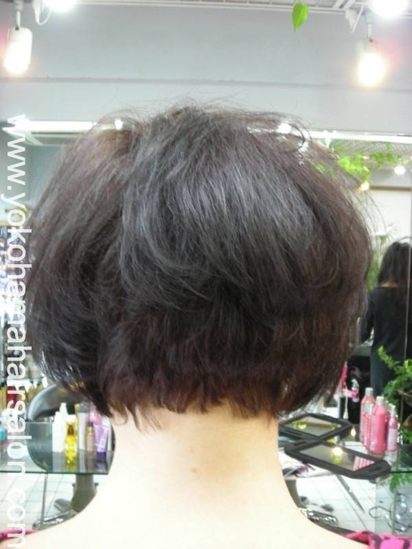 asymmetrical haircut back view